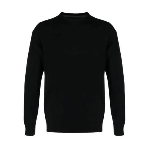 Essential Crewneck Shirt Zwart Barbour , Black , Heren