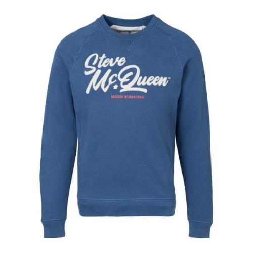 Holts Grafische Sweatshirt Barbour , Blue , Heren