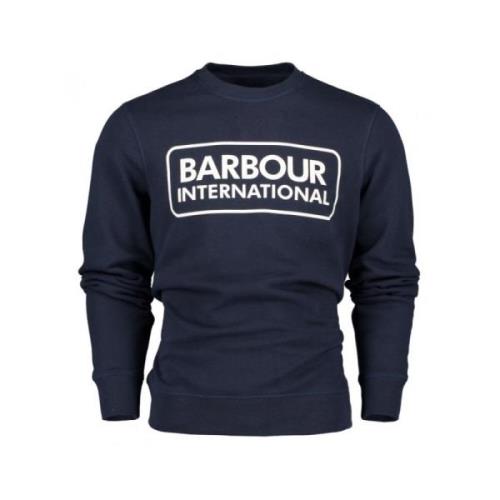 Grote Logo Sweatshirt in Navy Barbour , Blue , Heren
