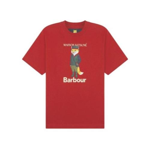 Vos T-shirt Barbour , Red , Heren