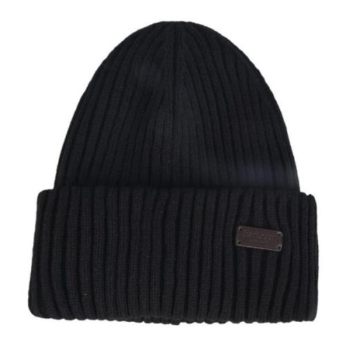 Zwarte Hoeden - Crimdon Beanie Sjaal Barbour , Black , Heren