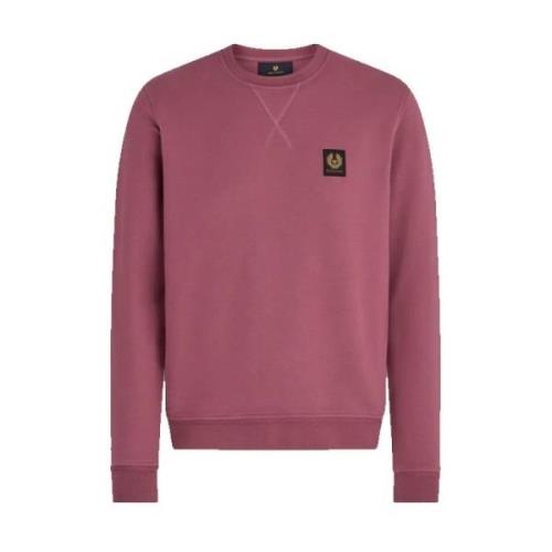 Klassieke Katoenen Sweatshirt met V Steek Detail Belstaff , Red , Here...
