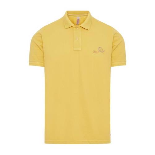 Klassieke Katoenen Poloshirt Bob , Yellow , Heren