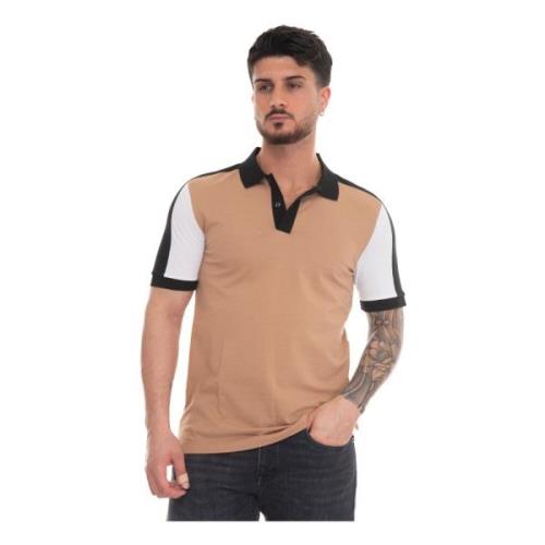 Phillipson111 Korte Mouw Poloshirt Boss , Beige , Heren