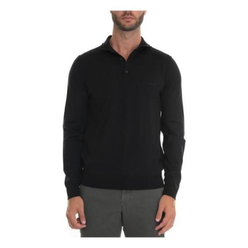 Klassiek poloshirt met lange mouwen Boss , Black , Heren