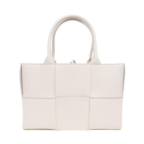 Bloementuin Shopper Tas Bottega Veneta , White , Dames