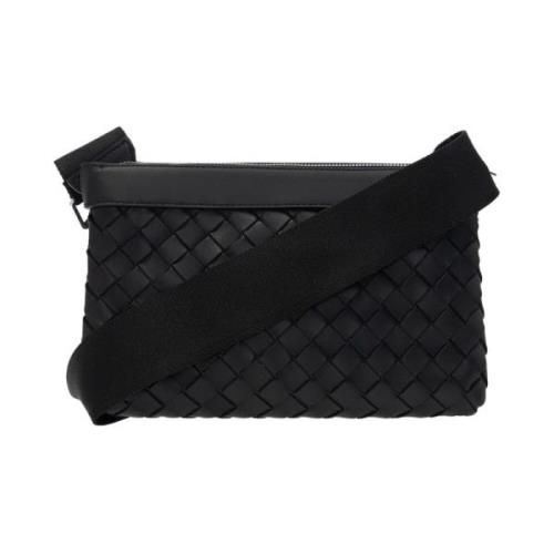 Duo Schoudertas Bottega Veneta , Black , Heren