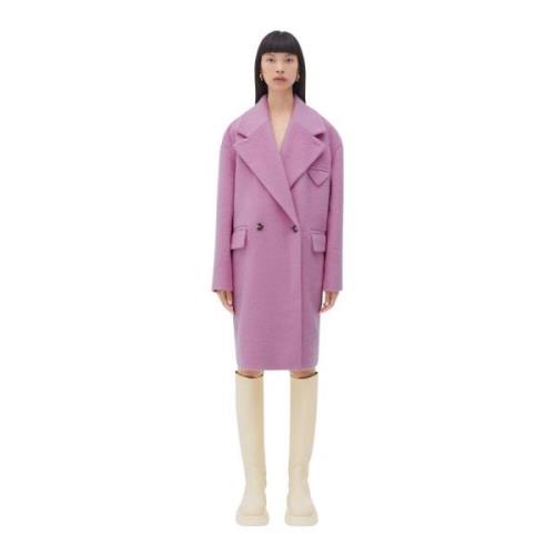 Double-Breasted Coats Bottega Veneta , Purple , Dames