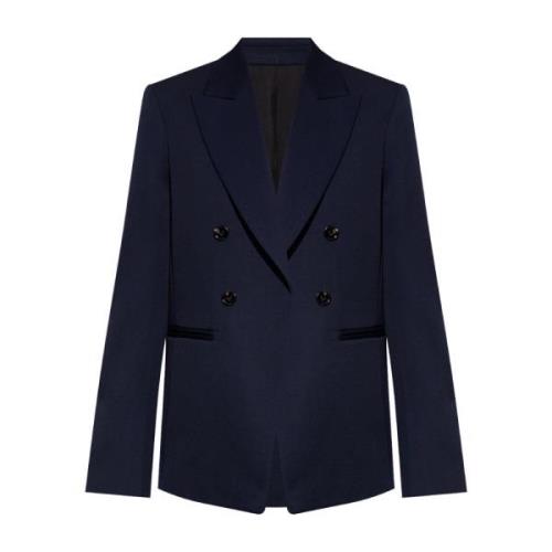 Blazer met piek revers Bottega Veneta , Blue , Dames