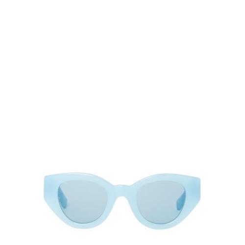 Gestikte Cat-Eye Zonnebril Burberry , Blue , Dames