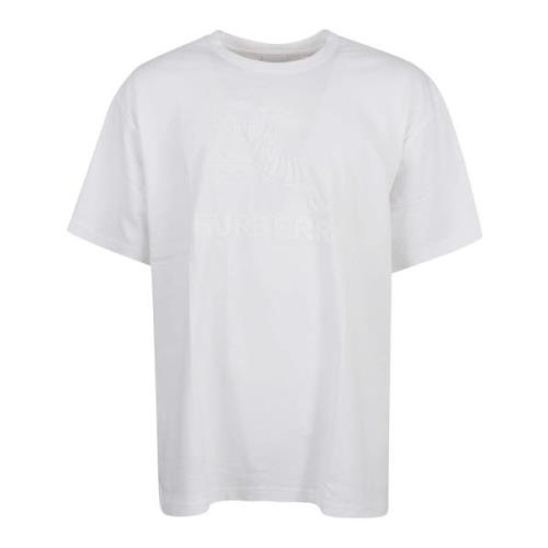 Witte T-shirts en Polos Burberry , White , Heren