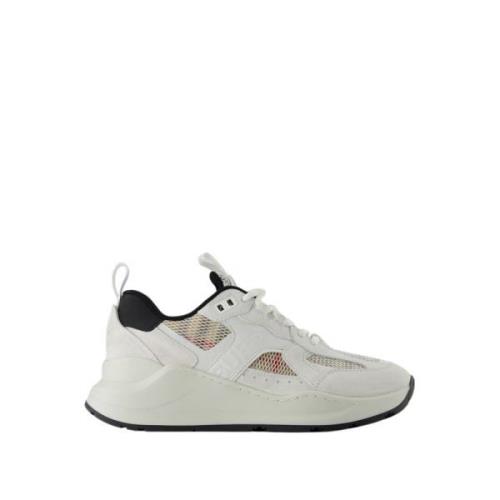 Chunky Witte Sneakers - Multicolore - Suède Burberry , Beige , Dames