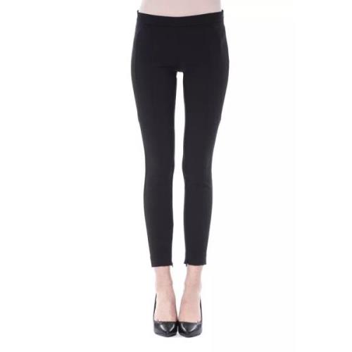 Zwarte Skinny Broek met Ritssluiting Byblos , Black , Dames