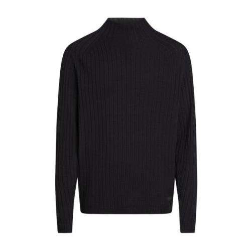 Zwarte Pullover Sweaters Calvin Klein , Black , Heren
