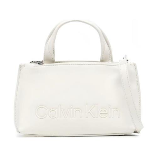 Stijlvolle Beige Tote Tas Calvin Klein , Beige , Dames