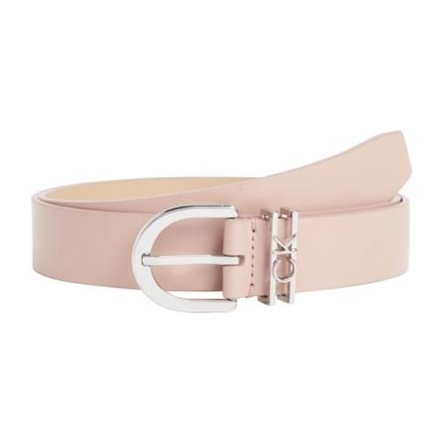 Roze Leren Lus Riem Calvin Klein , Pink , Dames