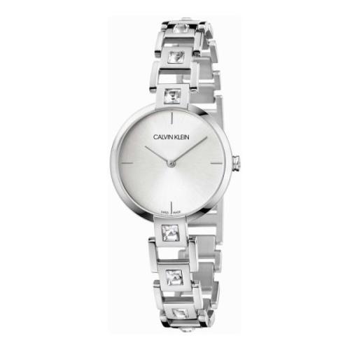 Dames zilveren wijzerplaat stalen horloge Calvin Klein , Gray , Dames