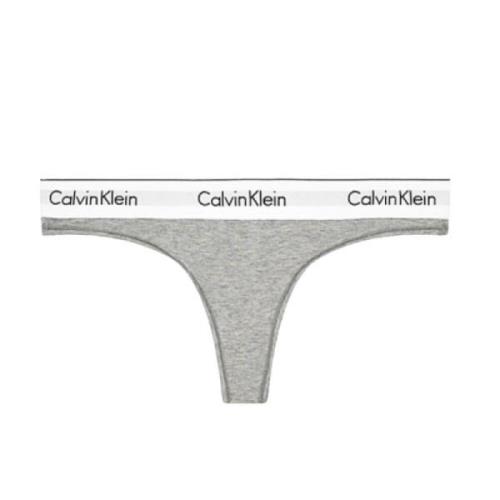 Moderne Katoenen String Calvin Klein , Gray , Dames