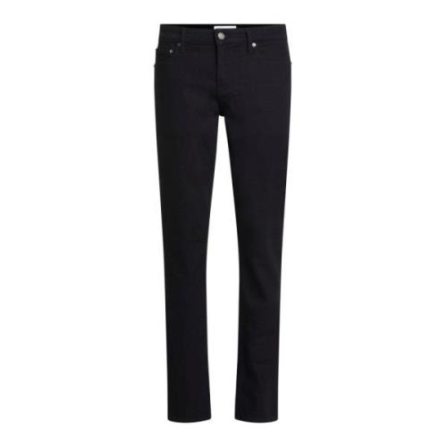 Zwarte Slim Fit Heren Jeans met Vijf Zakken Calvin Klein , Black , Her...