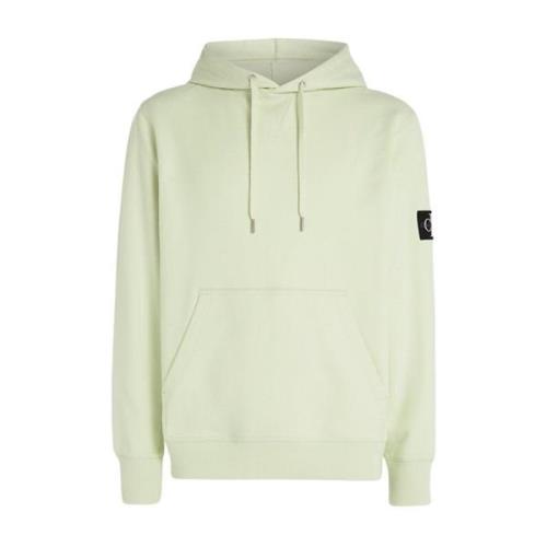Groene Sweatshirt met Capuchon en Opgezet Logo Calvin Klein , Green , ...