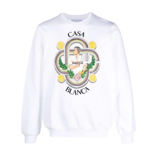Organisch katoenen sweatshirt met grafische print Casablanca , White ,...