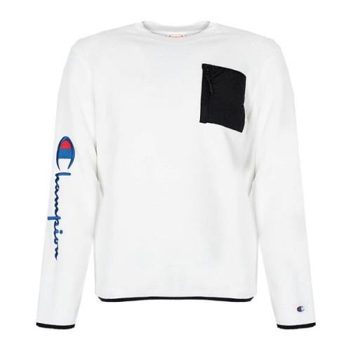 Sweatshirt Champion , White , Heren