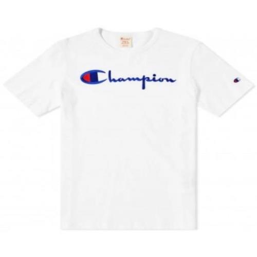 Crewneck T-shirt Champion , White , Heren