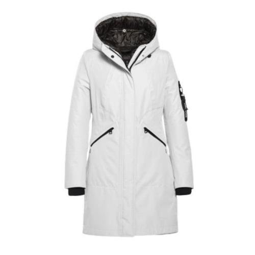 3-in-1 Halflange Parka Creenstone , White , Dames