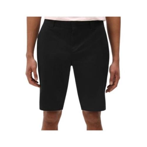 Zwarte Slim Fit Casual Shorts Dickies , Black , Heren