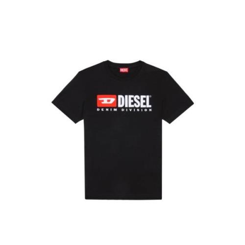 T-Shirt, Klassieke Stijl Diesel , Black , Heren