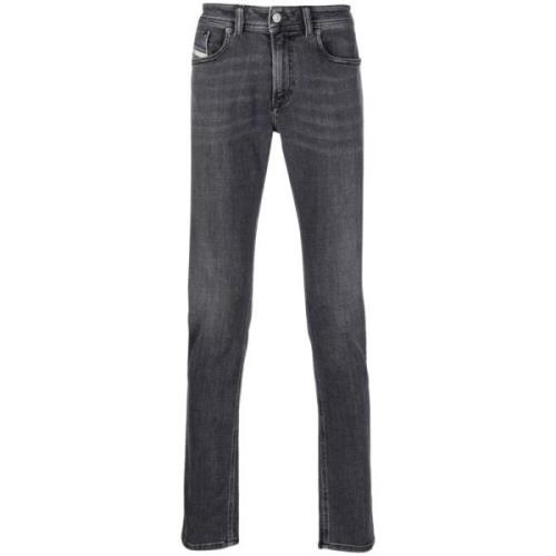 Slim-Fit Sleenker Jeans Upgrade Collectie Diesel , Gray , Heren