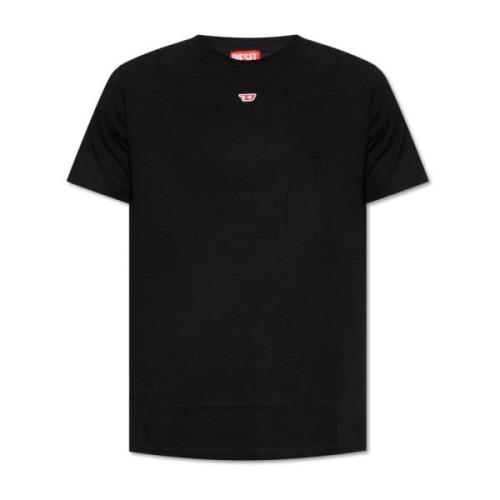 ‘T-Diegor-D’ T-shirt Diesel , Black , Heren