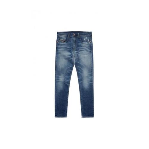 Slim-Fit Jeans, Blauw, Stijlvol en Comfortabel Diesel , Blue , Heren