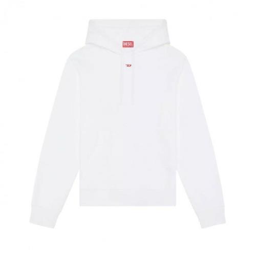 Veelzijdige S-Ginn-Hood-D Hoodie Diesel , White , Heren