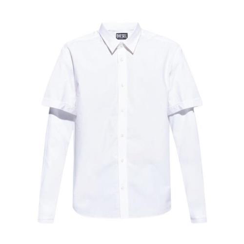 Formeel overhemd Diesel , White , Heren
