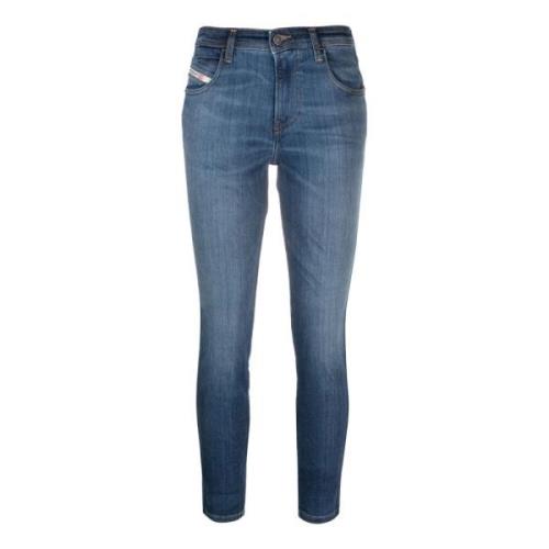 Blauwe Slim Jeans voor Dames Diesel , Blue , Dames