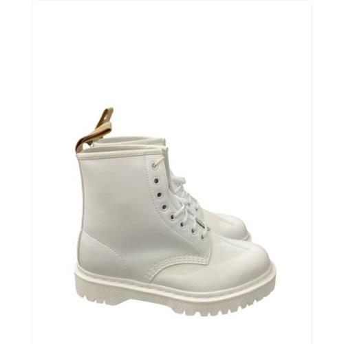 Vegan Veterlaarzen voor Moderne Vrouwen Dr. Martens , White , Dames