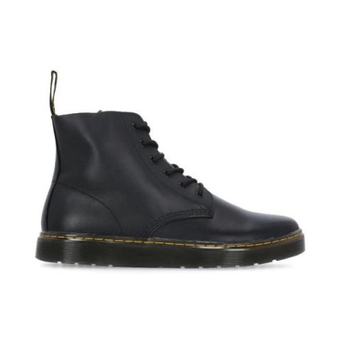 Zwarte Pebble Leren Laarzen voor Mannen Dr. Martens , Black , Heren