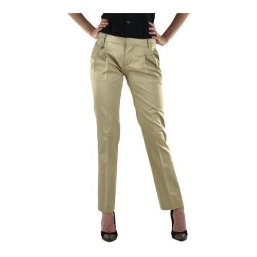 Beige Katoenen Ritsbroek Mod.73KA14238104020 Dsquared2 , Beige , Dames