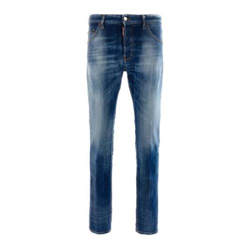 Stijlvolle Jeans voor Mannen en Vrouwen Dsquared2 , Blue , Heren