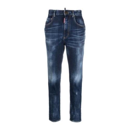 Upgrade je denimstijl met stijlvolle slim-fit jeans Dsquared2 , Blue ,...