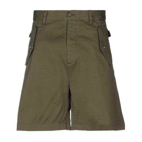 Stijlvolle Katoenen Shorts voor Heren Dsquared2 , Green , Heren