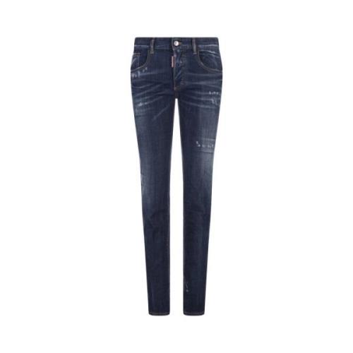 Donkere Easy Wash 24/7 Jeans Dsquared2 , Blue , Dames