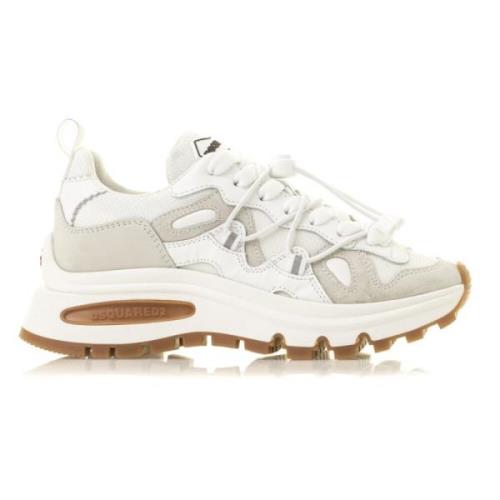 Run Ds2 Sneaker - Sportief en Stijlvol Dsquared2 , White , Dames