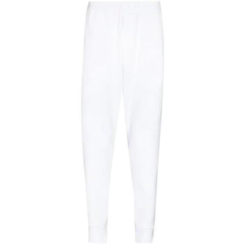 Iconische Witte Katoenen Sweatpants Dsquared2 , White , Heren