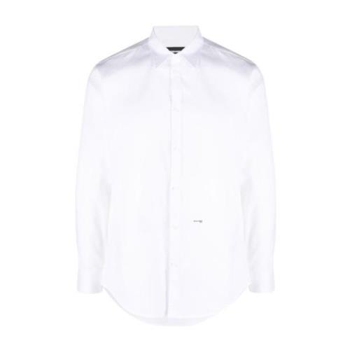 Het Elegante Witte Overhemd Dsquared2 , White , Heren