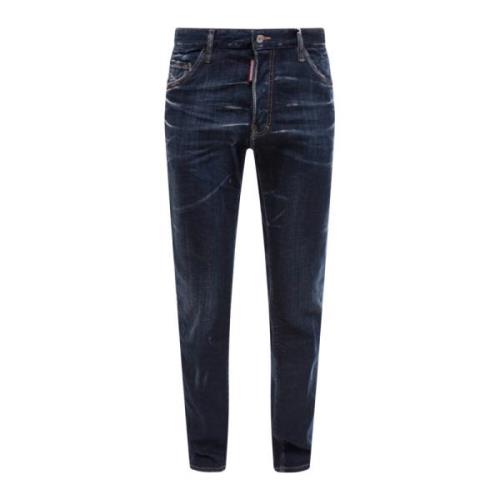 Italiaanse Slim-fit Jeans Dsquared2 , Blue , Heren