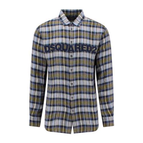 Casual overhemd Dsquared2 , Blue , Heren