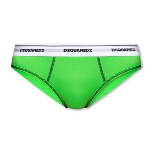 Boxershorts met logo Dsquared2 , Green , Dames