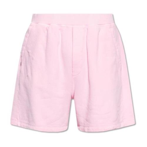 Vintage Katoenen Shorts Dsquared2 , Pink , Heren
